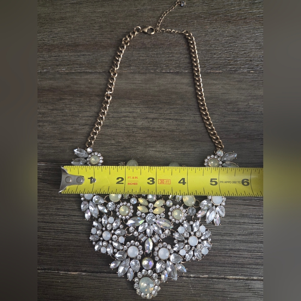 Valentina Crystal Bib Statement Necklace - Picture 4 of 9